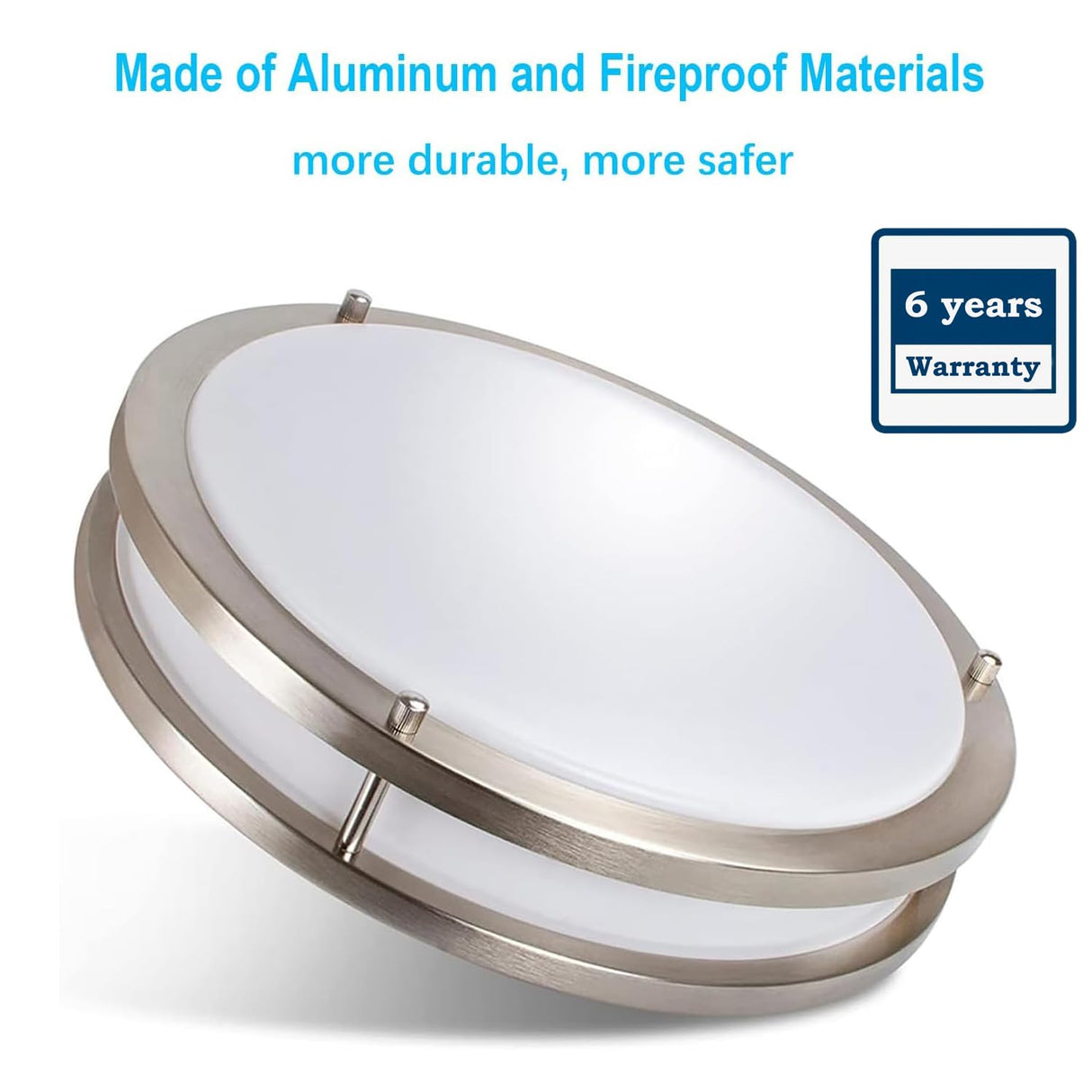 36W Dimmable LED Ceiling Light Fixture, 12 inch Flush Mount Light Fixture, Ceiling Lights for Bedroom, Kitchen, Bathroom, Super Bright 4000 Lumens, 400W Equivalent, 5000K Daylight White Drosbey