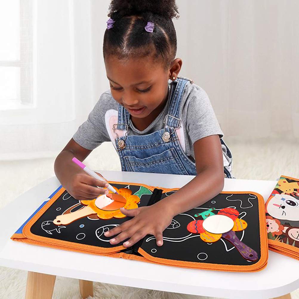 Vankcp 27pcs Creative DIY Wooden Mirror Mini Wooden Craft Painting Princess Unfinished Mirror for DIY Handmade Craft Party Decorations Vankcp