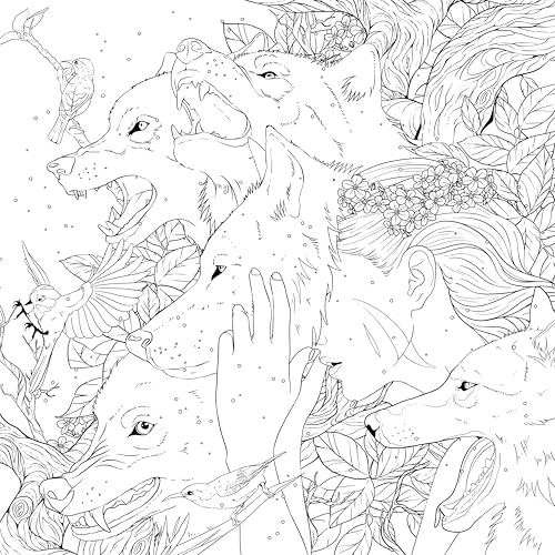 Mythographic Color and Discover: Wolf Moon: An Artist’s Coloring Book of Moonlit Animalia WoodArtSupply