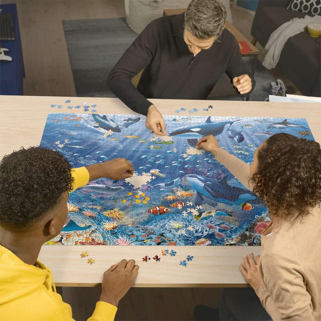 Ravensburger Colorful Underwater World 3000 Piece Jigsaw Puzzle - Engaging Imagery | Precision Cut | Durable Materials | Eco-Friendly Certified | Ideal for Adults Ravensburger