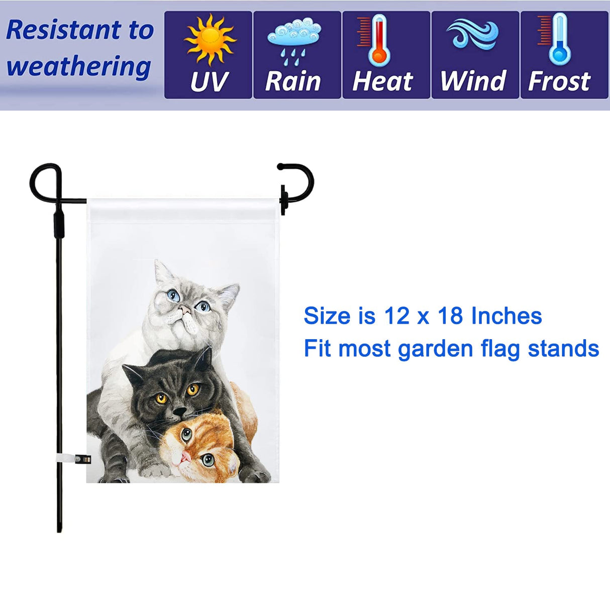 Sublimation Blanks Garden Flags Set of 13,DIY Lawn Garden Flag Polyester Banners 12 x 18 Inches Blank Yard Flags,Polyester Blank Flags for Heat Press for Indoor Outdoor Garden Decoration CDLong