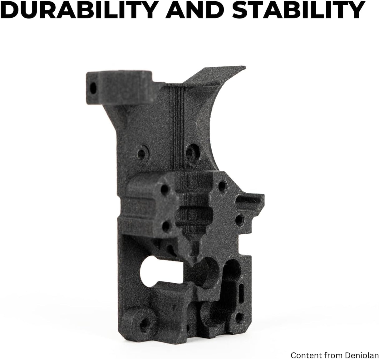 Siraya Tech Fibreheart ABS-GF Premium Glass Fiber 3D Printer Filament - 93°C Heat Resistance, High Durability, Precision Printing - for Automotive & Industrial Applications (1kg, Black) Siraya Tech