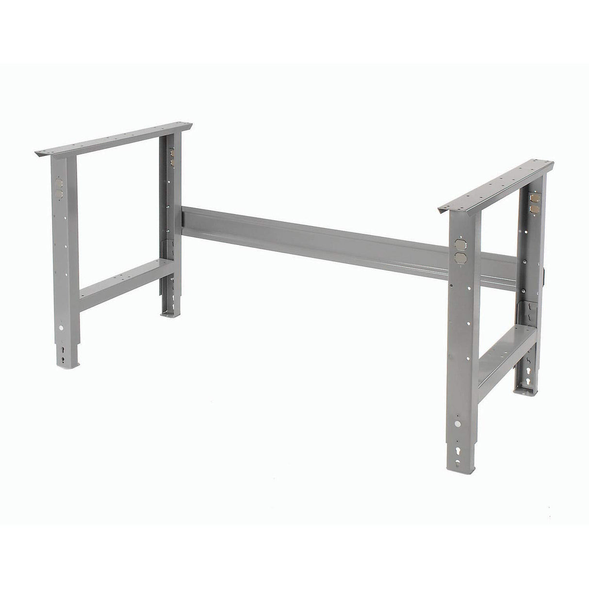 Global Industrial Adjustable Height Workbench C-Channel Leg, Plastic Laminate Square Edge, 60" W x 30" D, Gray Global Industrial