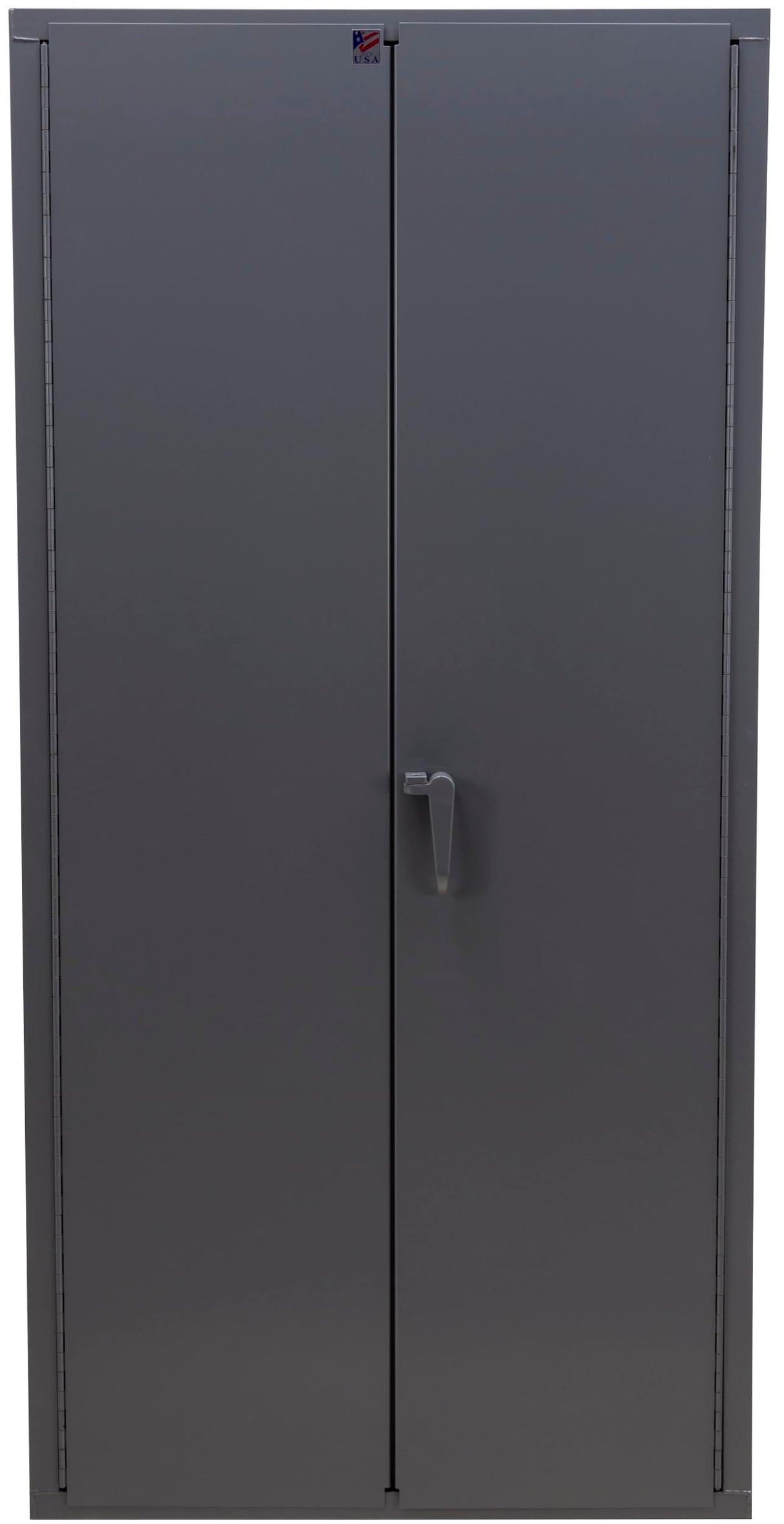 Jamco Extra Heavy Duty Steel Storage Cabinet with Solid Lockable Doors, 14-Gauge All-Welded Metal Cabinet, 4 Adjustable Shelves, 7,200 lbs Capacity, 18" D x 36" W x 74" H, Gray Jamco