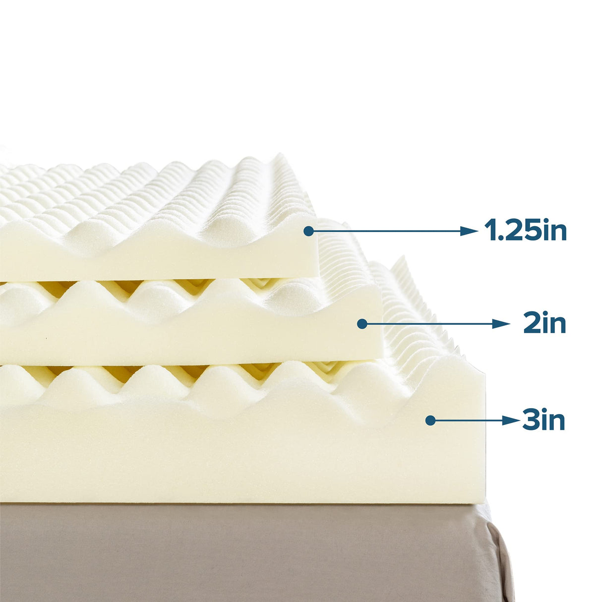 ZINUS 2 Inch Copper Cooling Memory Foam Mattress Topper with Airflow Design, Twin Zinus
