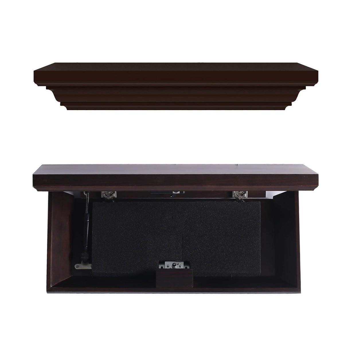 JOLLYMER Concealment Gun Shelf with Hidden Trap Door with RFID Lock JOLLYMER