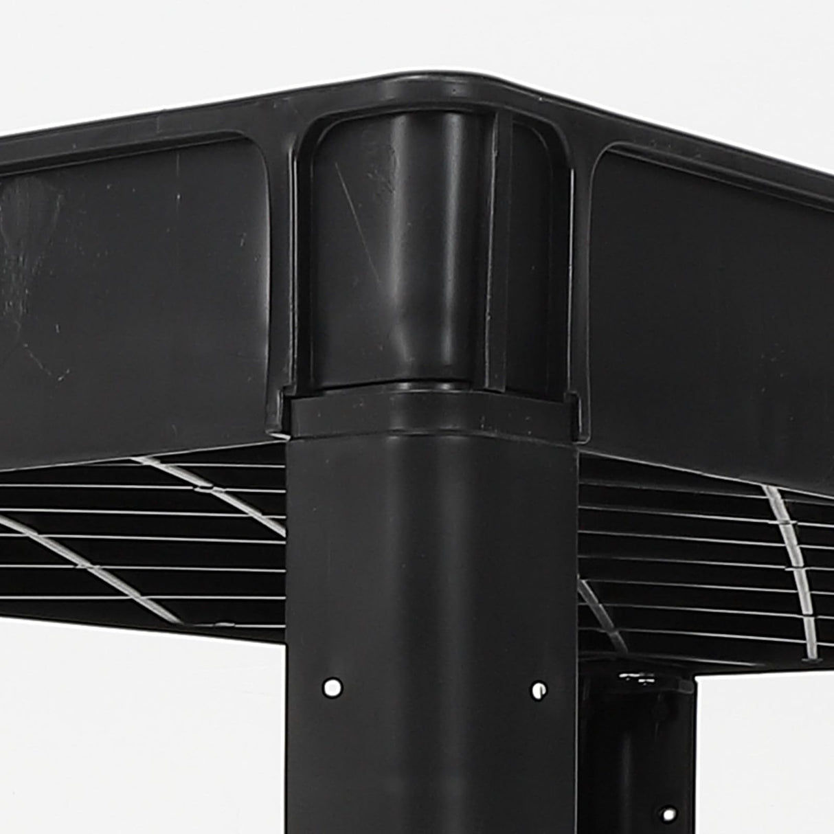 Service Cart 2-Shelf, 500 lbs Capacity, Storage Handle, for Warehouse/Garage/Cleaning/Manufacturing, 45"X25" PioneerWorks