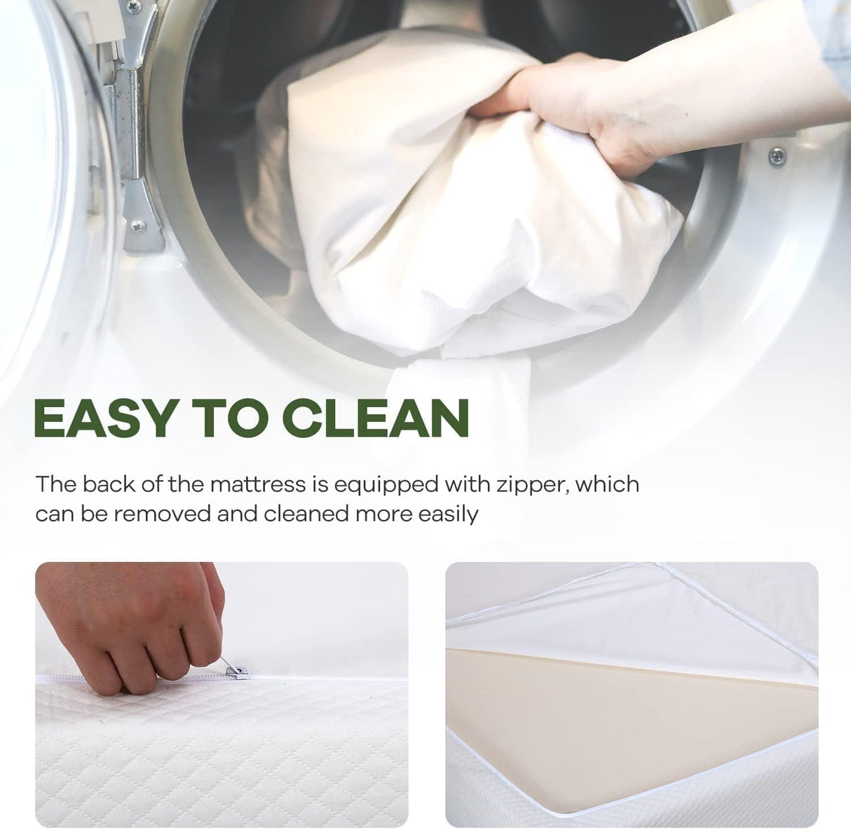 NChanmar 8 Inch California King Gel Memory Foam Mattress Pressure Relieving, Cooling Gel Foam, CertiPUR-US Certified, Bed-in-a-Box, Pressure Relieving, White NChanmar