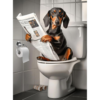 uuxsretaio Dachshund Diamond Painting Kits for Adults Beginners, Easy Dog Diamond Art Kits for Adults, 5D DIY Full Drill Diamond Dots Rhinestone Gem Art and Craft for Home Decor Present 12x16 inch