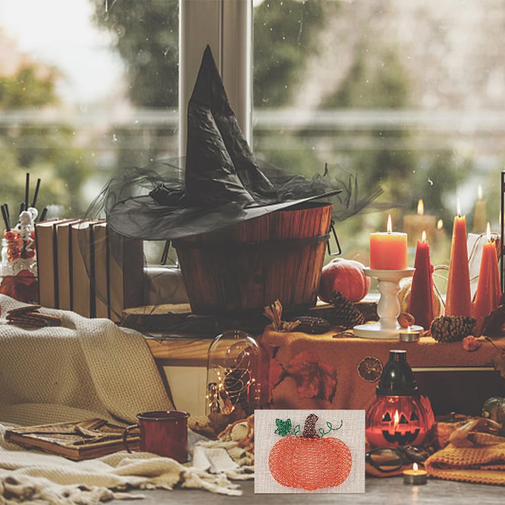 WEBEEDY DIY 3D String Art Kit for Adults Beginners Pumpkin String Art Kit DIY Adult Halloween Thanksgiving Holiday Craft Project Wall Art WEBEEDY