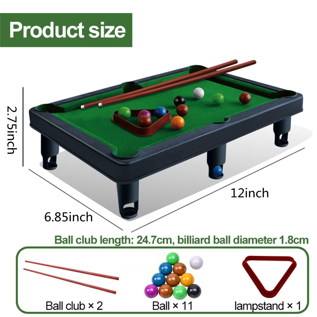 Mini Pool Table Game, Cat Billiard Table, Including Game Ball, Mother Ball, Tripod, etc., Portable Pool Set, Suitable for Family Parent-Child Games, The Best Gift for Pet Cats (A) FUOOO
