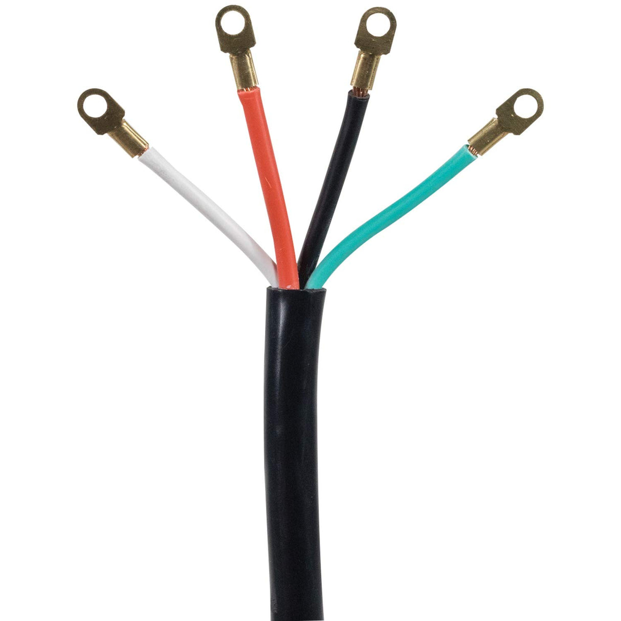 Certified Appliance Accessories 50-Amp Appliance Power Cord, 4 Prong Range Cord, 4 Wires with Eyelet Connectors, 10 Feet, Copper Wire Certified Appliance Accessories