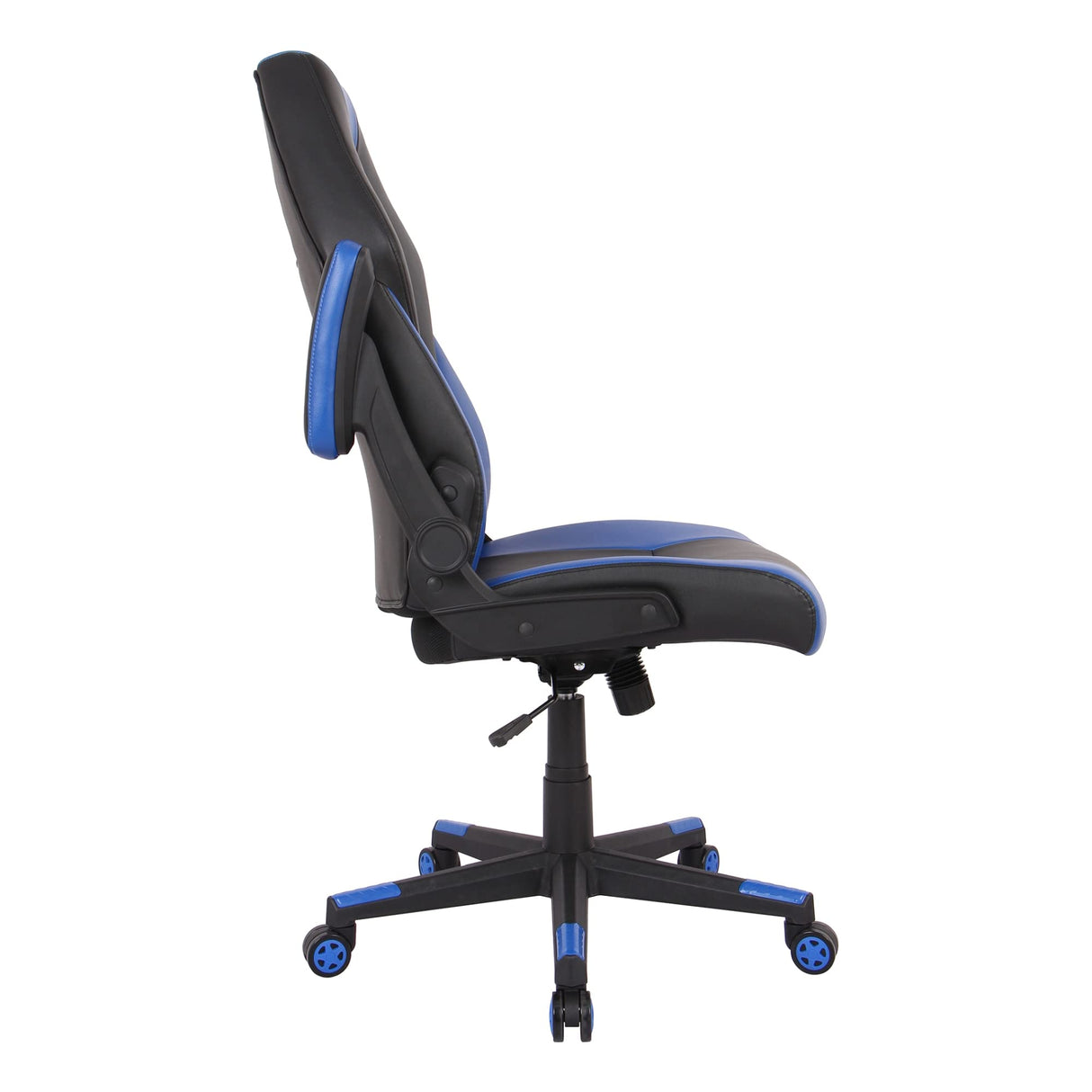 RS Gaming™ RGX Faux Leather High-Back Gaming Office Chair, Black/Blue, BIFMA Compliant RS Gaming
