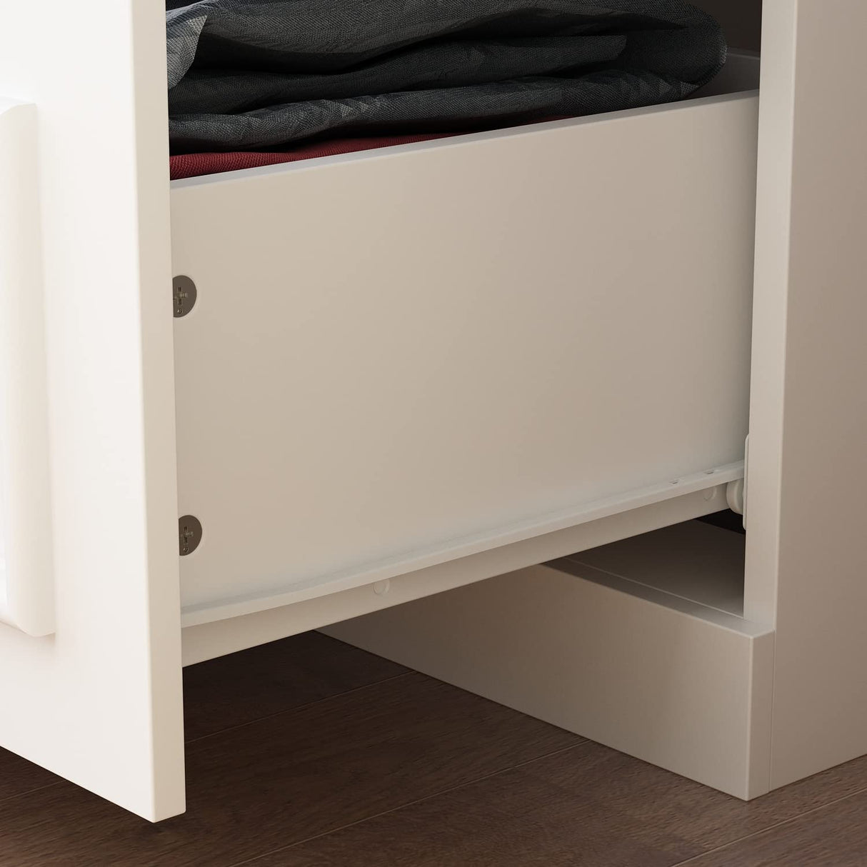 Hitow Wardrobe Armoire Closet with Glass Doors, 63.3" W Wardrobe Storage Cabinet with 3 Drawers & Hanging Rod, Wardrobe Armoire Dresser for Bedroom Clothing Organizer, White Hitow