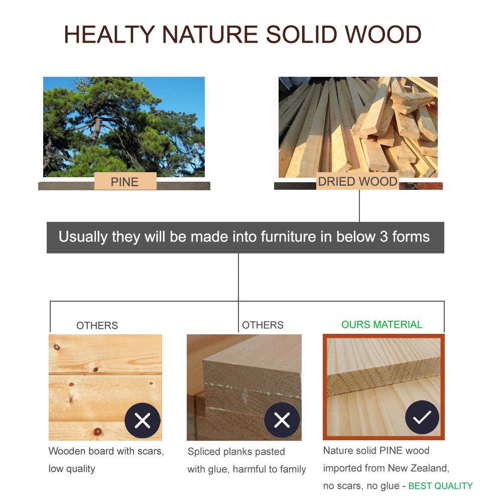 AISUNDY Swivel Adjustable Full Length Mirror on Wheels, Pine Wood Frame Cheval Bedroom Floor Mirror Dressing Mirror Body Mirror with Standing Holder (Brown, 65"x22") AISUNDY