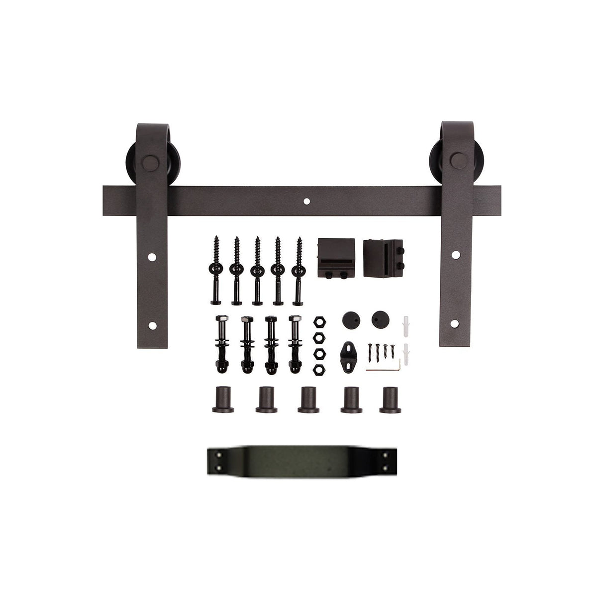 COAST SEQUOIA 36 in. x 84 in. S-Series Finish Knotty Pine Wood Sliding Barn Door with Hardware Kit (Muti-Color), 36*84 COAST SEQUOIA