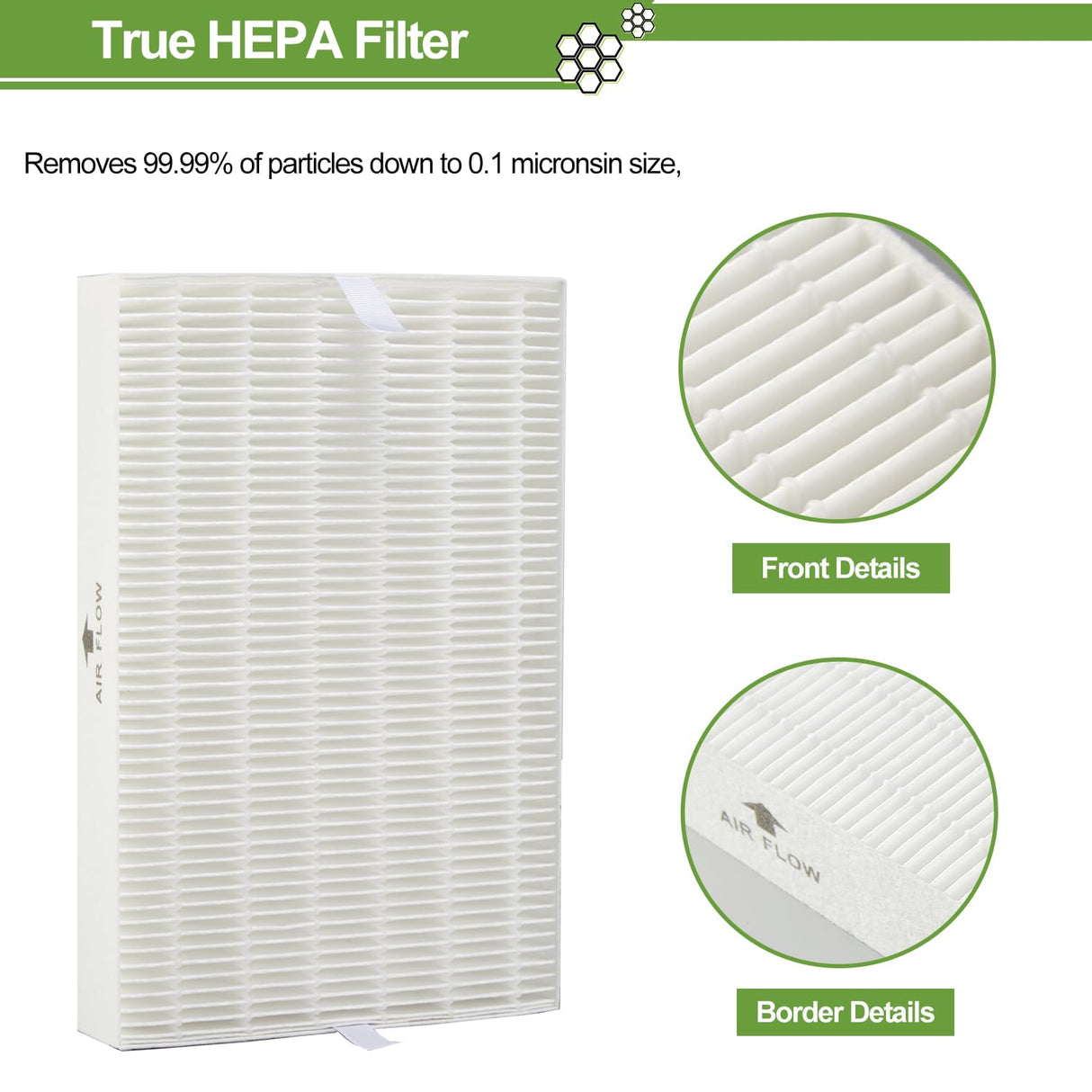 6 Pack HPA300 HEPA Filter Replacement for Honeywell Air Purifiers HPA300 Series, HPA300, HPA304, HPA8350, HPA300VP, HPA3300b, HPA5300, Replace HRF-R3, Pack of 6 HEPA R and 8 Pre filters A HRF-AP1 Smilyan