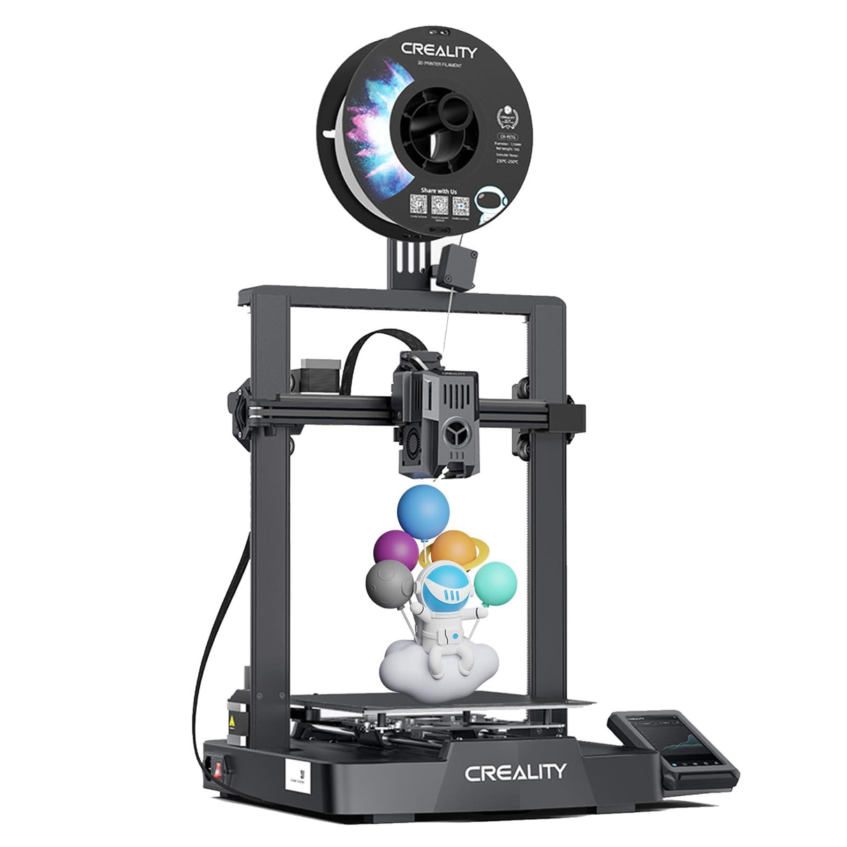 Creality Ender 3 V3 KE 3D Printer, Upgraded 500mm/s Printing Speed, CR Touch Auto Leveling, Upgraded Sprite Direct Extruder, Stable Structure, Print Volume 8.66'' x 8.66'' x 9.44'' SainSmart