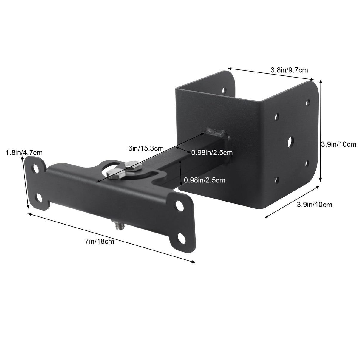 3Pcs Adjustable roof Riser Brackets for Patio Cover,pergola roof Brackets,Patio roof Riser,roof Brackets for Roofing,Roof Riser Brackets Kit for 3-1/2" Wood Post,Black. BierBear