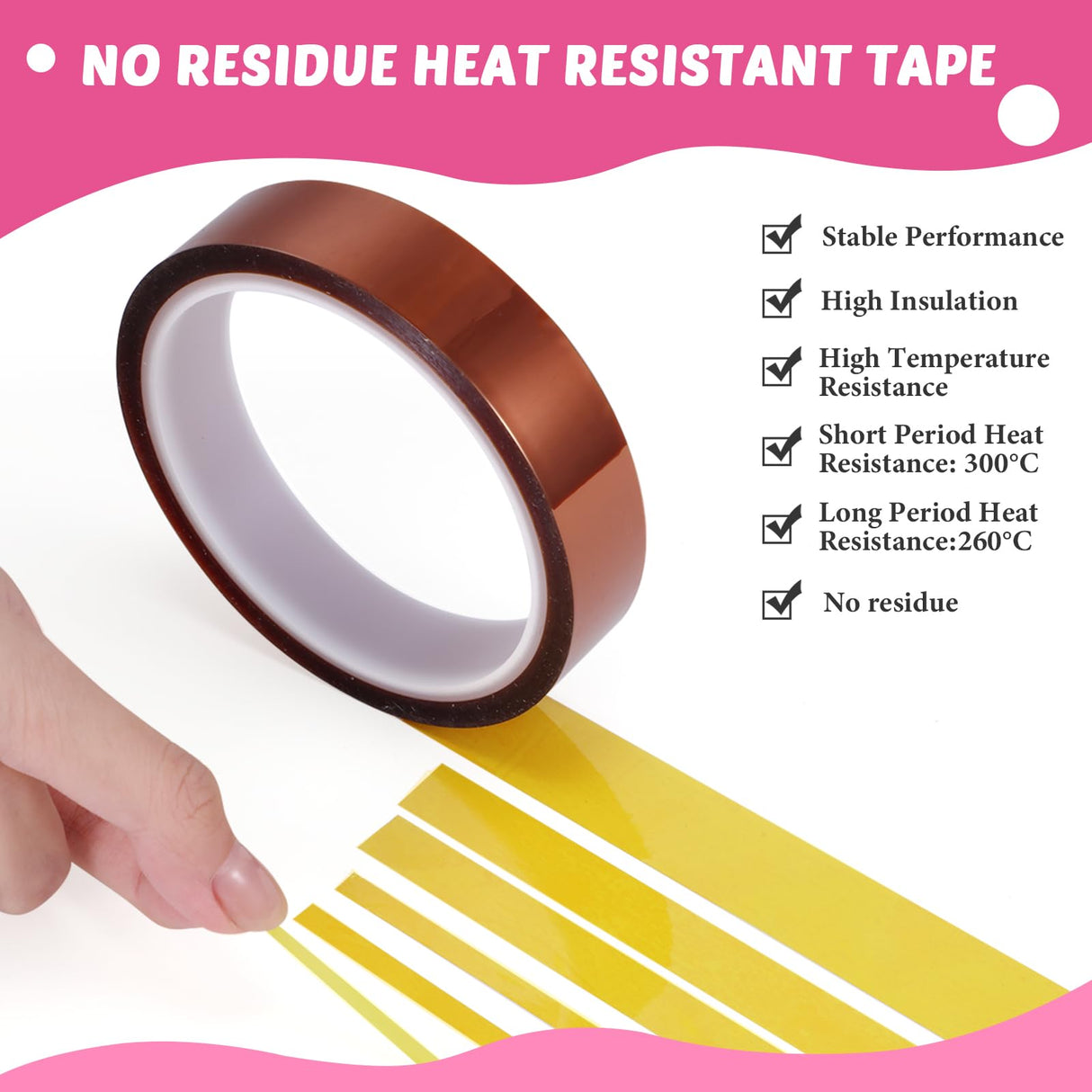 Kosiz 20 Pcs Heat Tape Dispenser Set 2 Heat Resistant Gloves with Silicone Bumps 6 Multi Size Heat Tape for Sublimation Mini Cutter Pen Set Nonskid Weighted Base Tape Holder for Heat Press (Rose Red) Kosiz