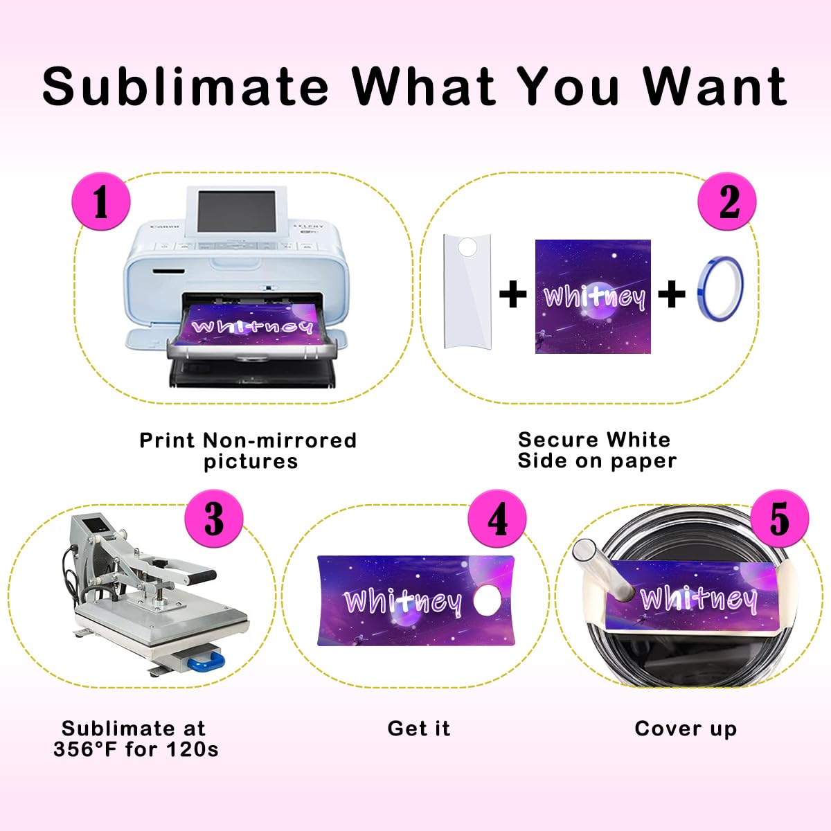 24 Pcs Sublimation Name Plate Blanks for Stanley 40oz Tumbler, Sublimation Blanks 3.2"x1.3" Personalized Name Tag for Customized Stanley Cup 12pcs Aluminum 12pcs Flashy Acrylic QINLECTRI