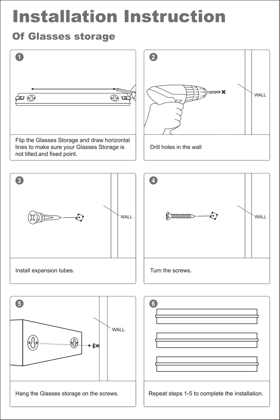 Mkono Wood Sunglasses Storage Organizer Wall Mounted Rustic Eyeglasses Display Holder Eyewear Glasses Hanging Rack for Entryway Living Room Bedroom, 3 Pack, Brown Mkono