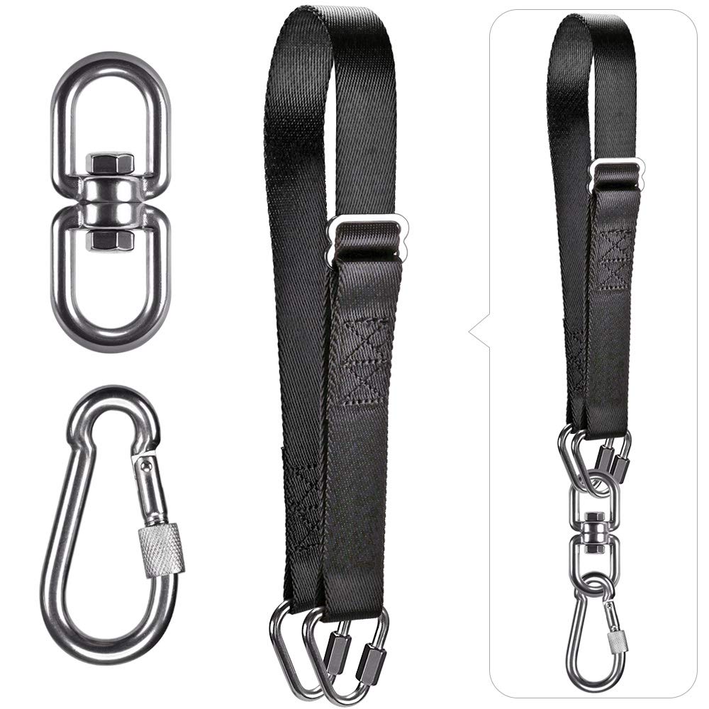 Dolibest Punching Bag Hangers Strap, Heavy Bag Strap Hanger for Home Gym Training Workout Fitness Conditioning Pull Ups and Dips Exercises Equipment Dolibest