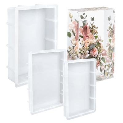 Large Rectangular Resin Molds, Epoxy Resin Casting Deep Silicone Mold, Large Molds for Flower Preservation, Deep Pour Molds for Furniture Decoration, DIY Wedding Bouquets, Valentine's Day Gifts