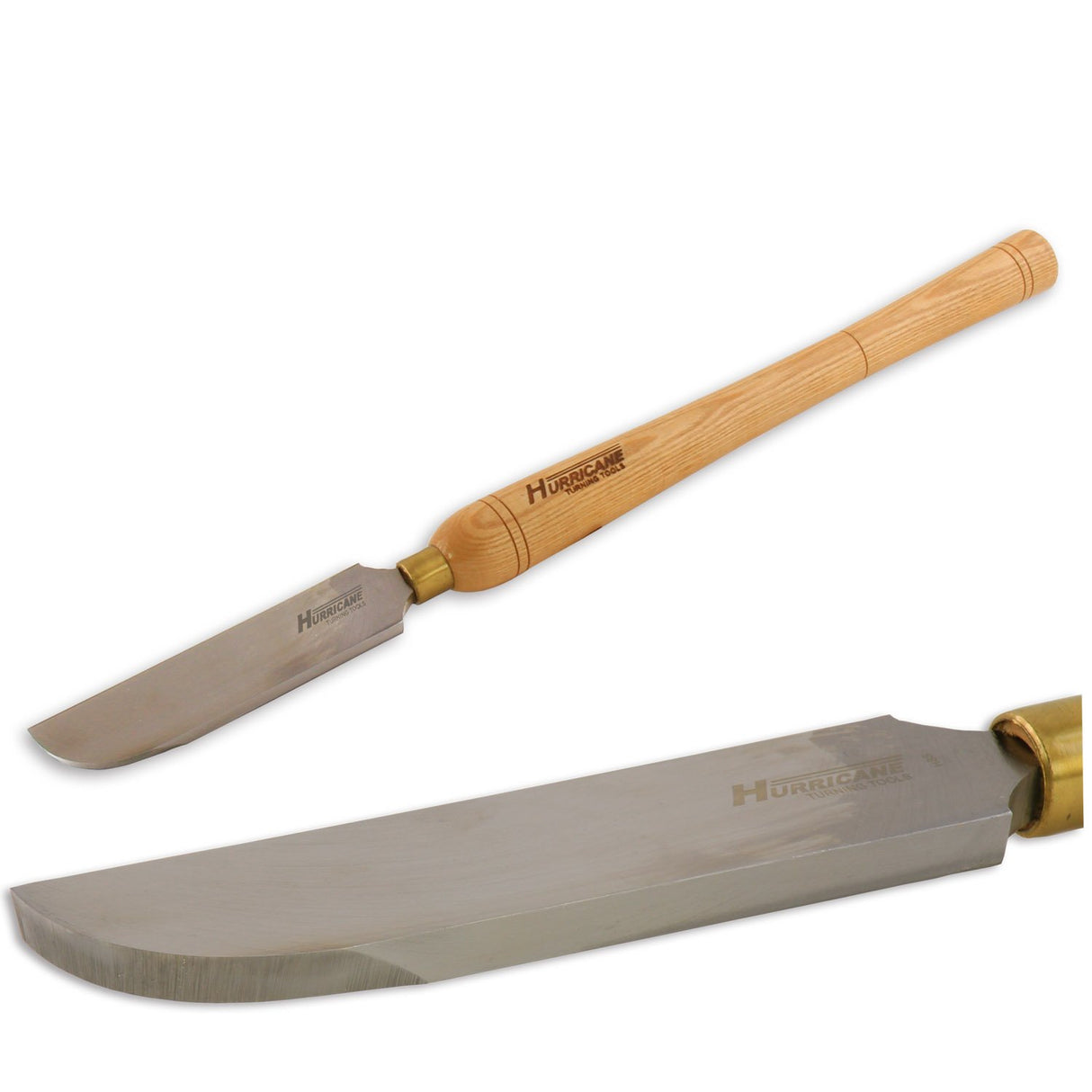 Hurricane Turning Tools, HSS, 2 Piece Heavy Duty Right and Left Side Curved Scraper Set (1 1/2"W x 3/8" Wide), Standard Series Woodturning Tools Hurricane Turning Tools