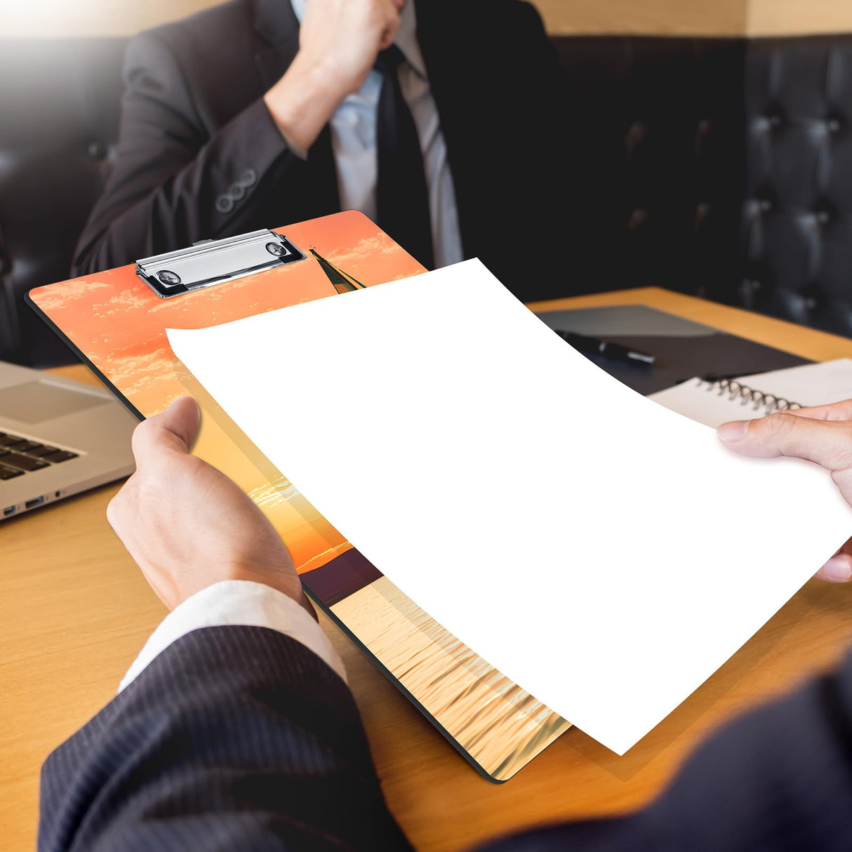 6 Pack Sublimation Clipboard Blanks Bulk MDF Sublimation Clipboard A4 Letter Size 8.8'' x 12.4'' Sublimation Teacher Blanks for Office Products DIY Handmade Craft Sublimation Ornaments Blanks AiDiYGECO