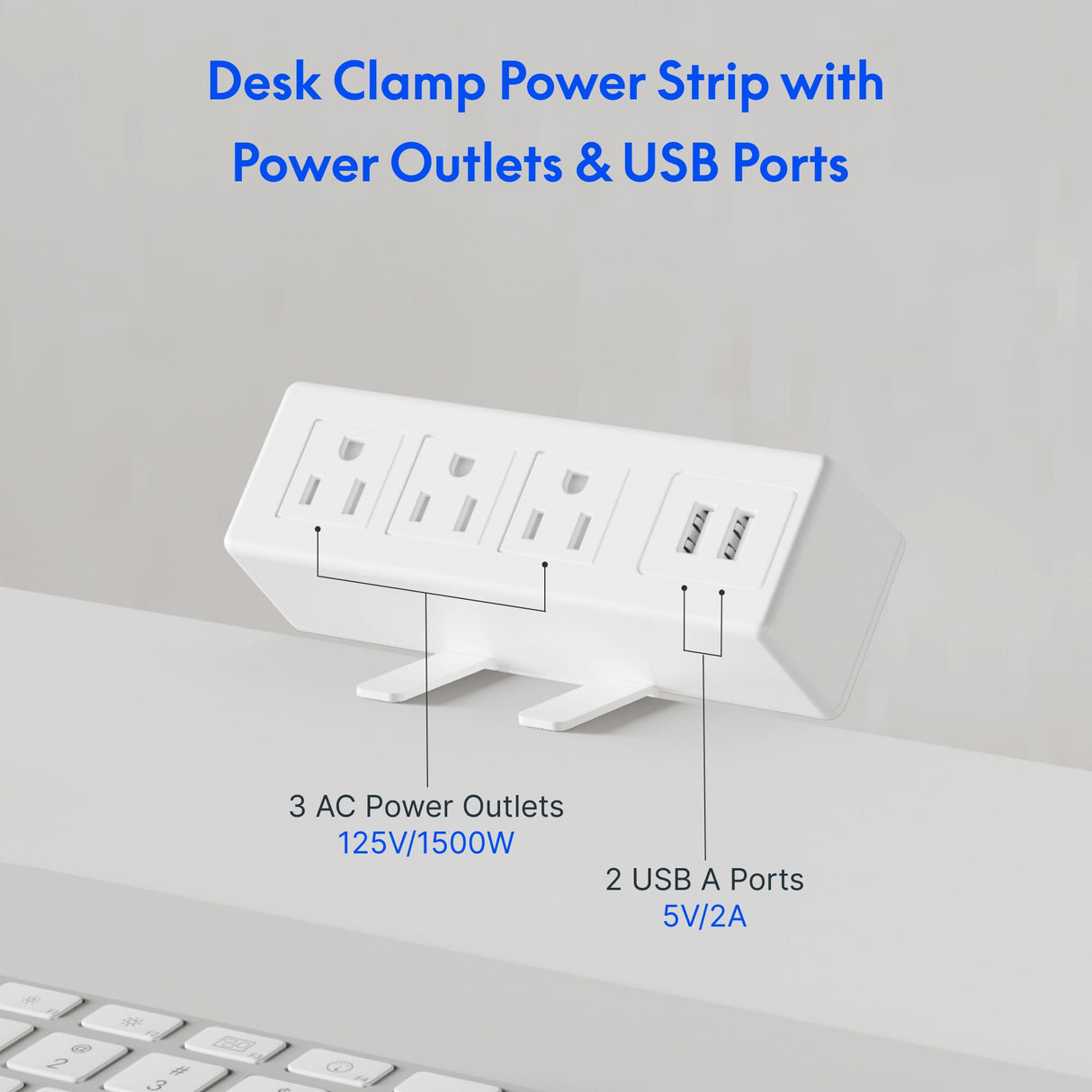 FLEXISPOT EN2 Electric White Stand Up Desk 48 x 30'' Whole-Piece Desktop Adjustable Height Standing Desk with Desk Clamp Power Strip, Cable Management (White Frame + 48" White Desktop, 2 Packages) FLEXISPOT