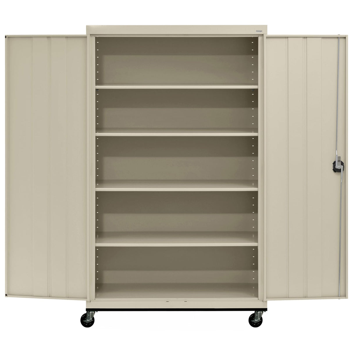 Sandusky Lee TA4R462472-07 Mobile Steel Cabinet, 46" W x 24" D x 78" H, Putty Sandusky