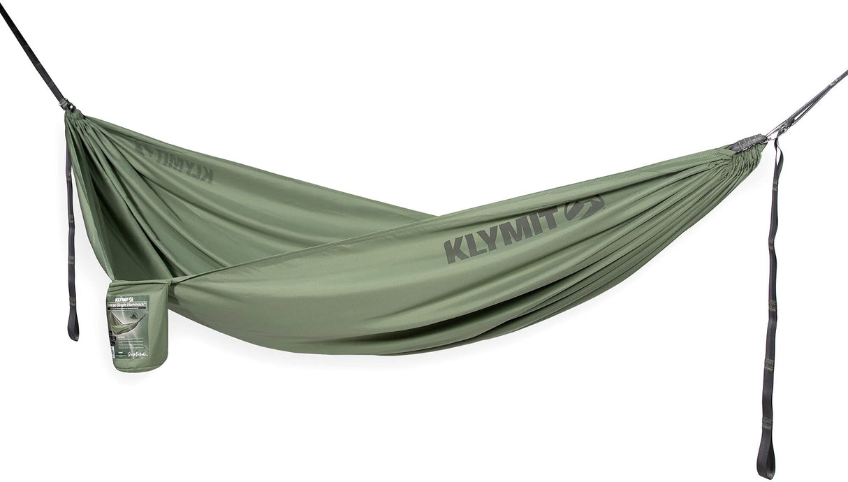 Klymit Single Traverse Hammock, Portable Hammock for Camping, Green Klymit