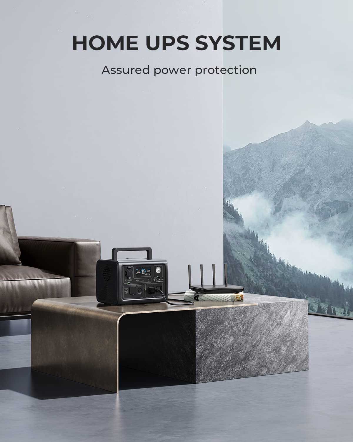 BLUETTI Portable Power Station EB3A, 268Wh LiFePO4 Battery Backup w/ 2 600W (1200W Surge) AC Outlets, Recharge from 0-80% in 30 Min., Solar Generator for Outdoor Camping (Solar Panel Optional) BLUETTI