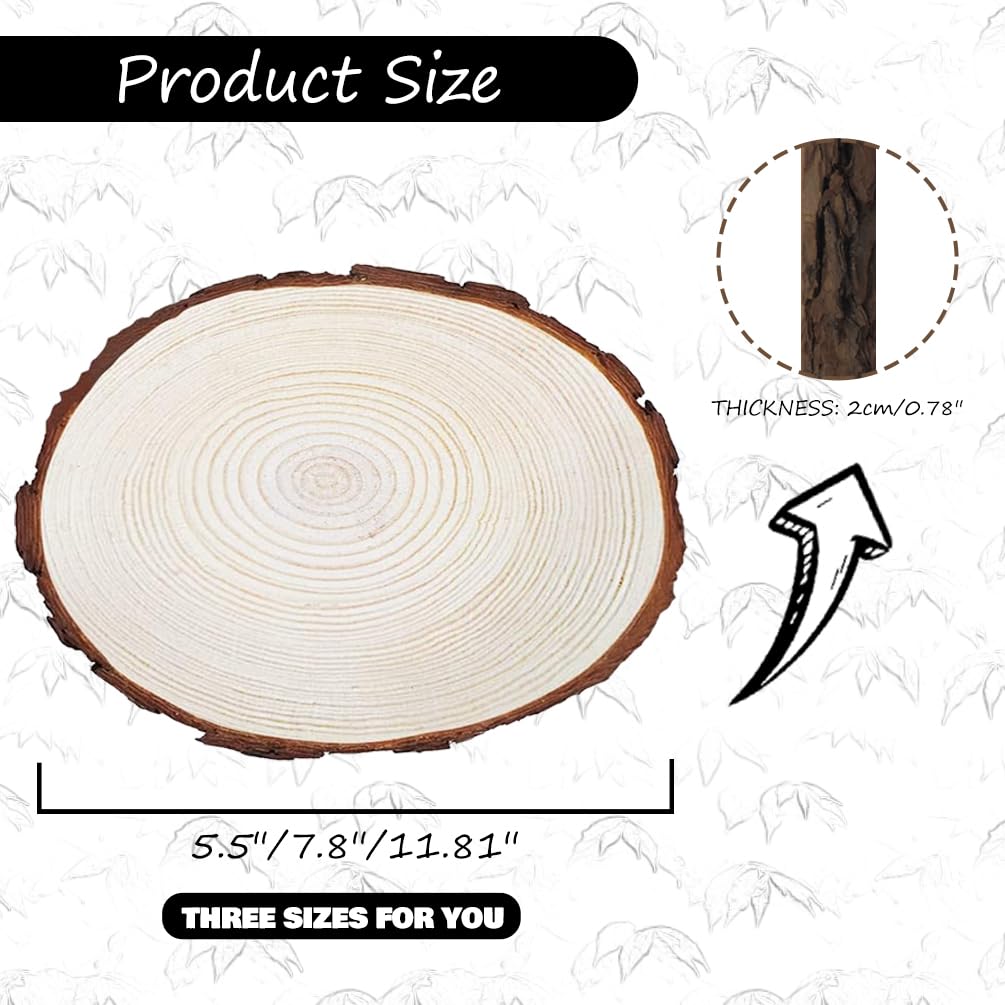 FolHaoth Personalized Picture Frame Album Custom Photo Printing on Wood Slices for Tabletop Desk Decor Retaining The Original Wood Style Wooden Craft Ornaments Gifts FolHaoth