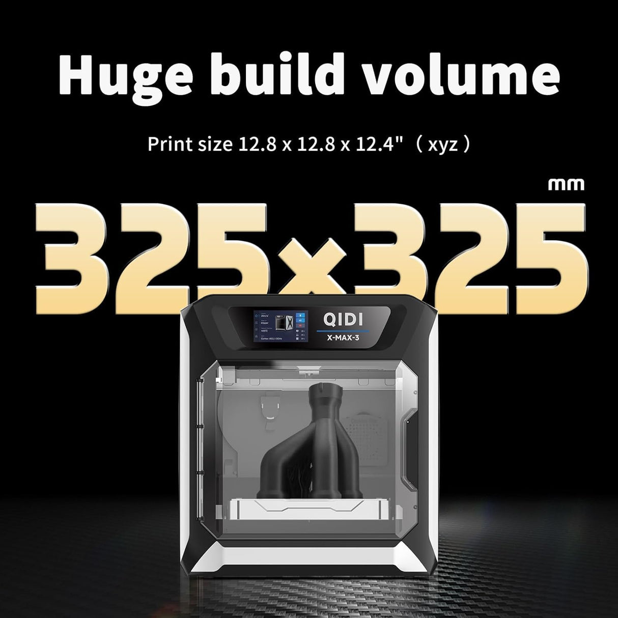QIDI MAX3 3D Printer, High-Speed Large Size 3D Printers, 600mm/s Fast Print, Fully Auto Leveling, 65℃ Chamber Heat, All-Around & High Precision Industrial Grade, Large Printing Size 12.8×12.8×12.4" R QIDI TECHNOLOGY