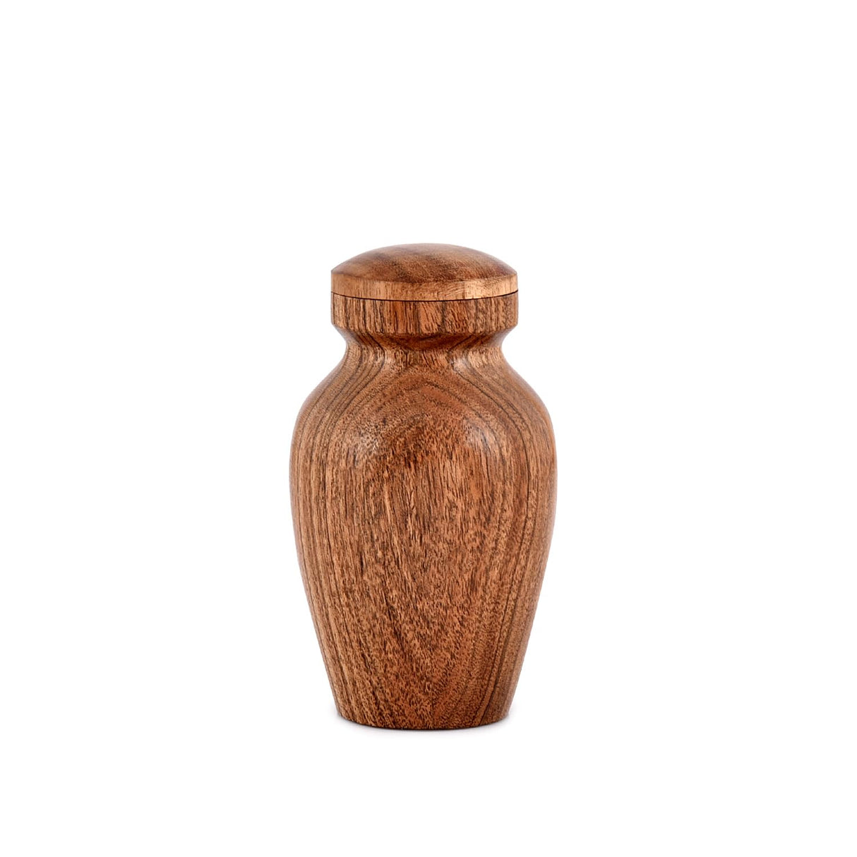 NIRMAN Decorative Urns Acacia Wood Urns for Human Ashes Beautiful Wood Urns for Human Ashes Adult Funeral Ashes Urns for Adults (2.75" x 2.75" x 5") NIRMAN