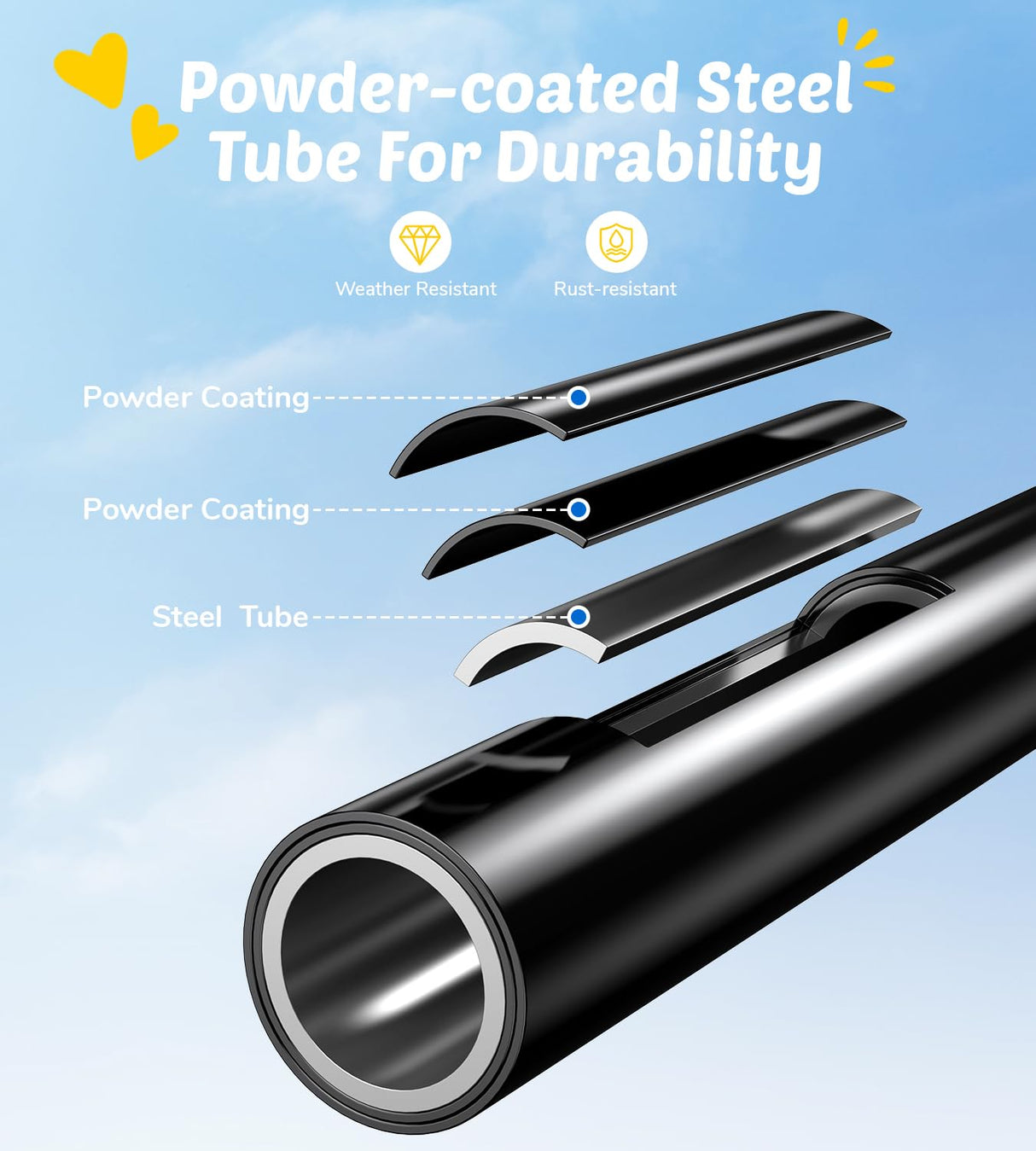 Trekassy Saucer Swing with Frame for Kids Outdoor, 440lbs Swing Set with Heavy Duty Metal Stand for Backyard, Outdoor Kids Play Equipment Trekassy