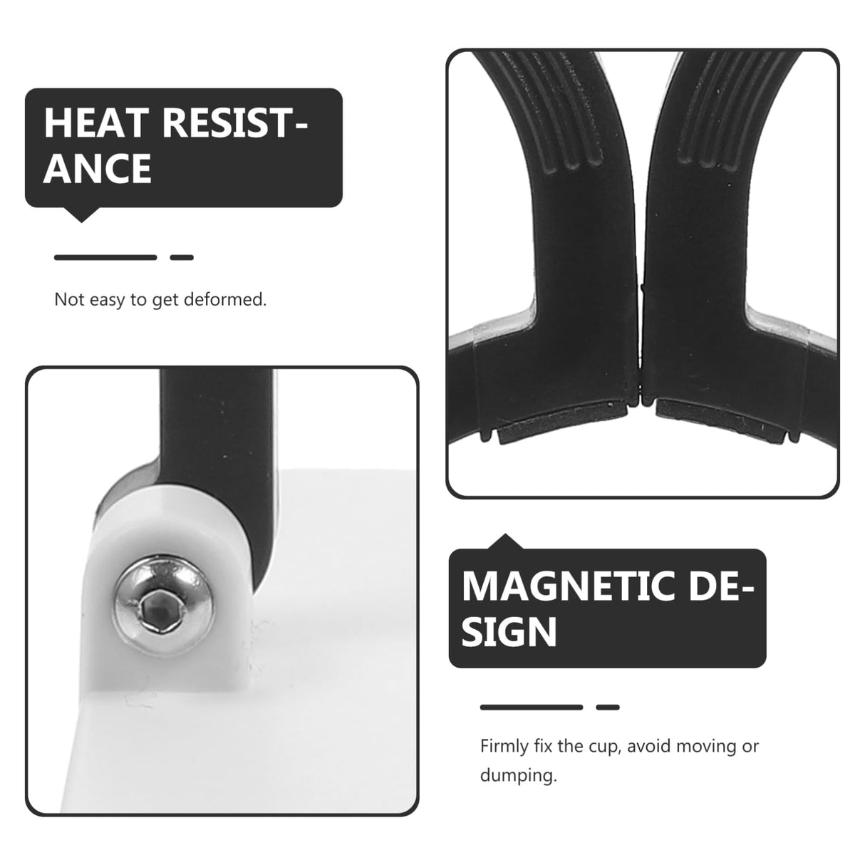 AUTSUPPL Dye Sublimation Retainer Fixate Ploductivity Fastening Tumblers Cup Pincher Tool Tumbler Clamp Sublimation Mug Fixing Clips Fixing Clips for Sublimation Tumbler Plastic Black AUTSUPPL