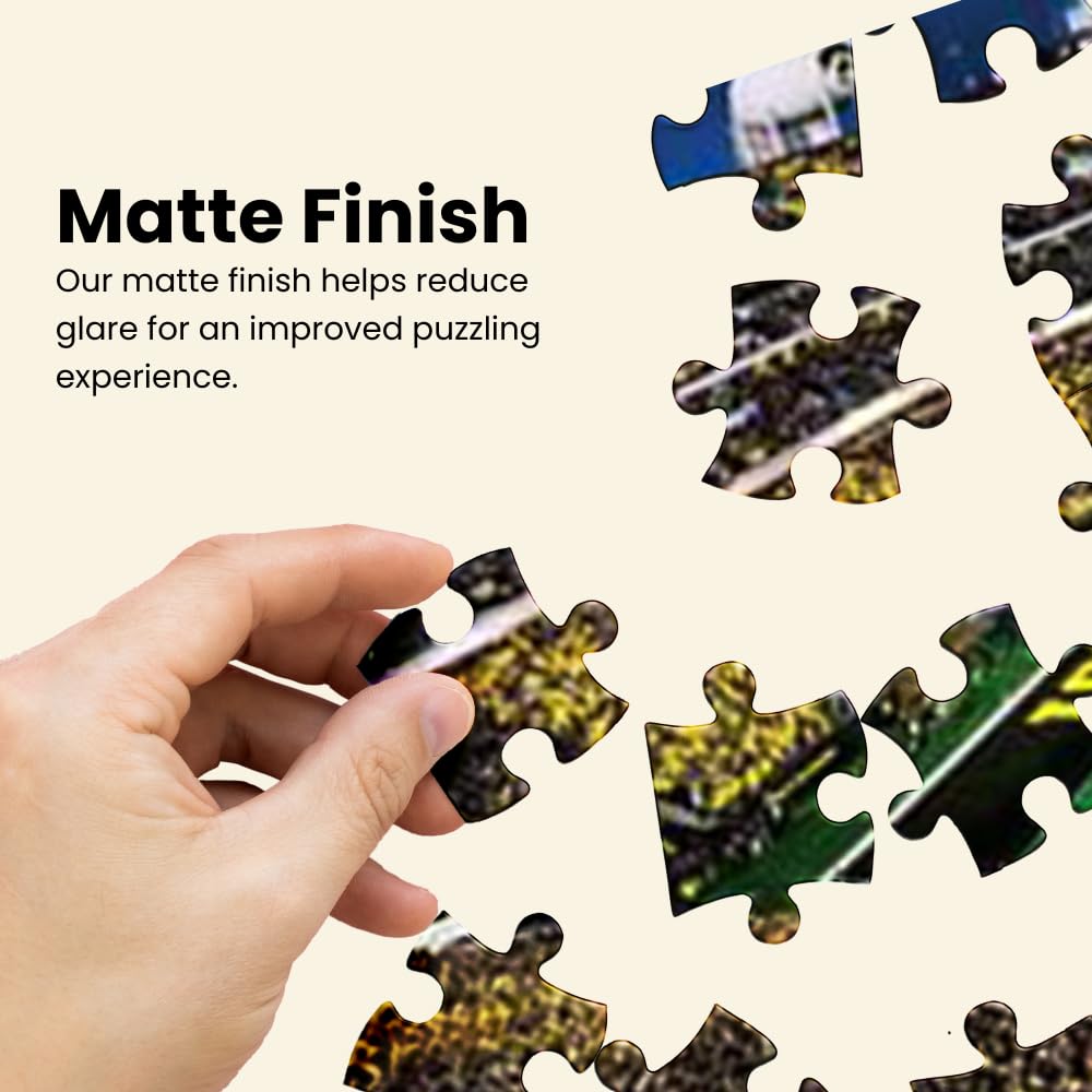 MasterPieces - 1000 Piece Jigsaw Puzzle, NCAA Auburn Tigers, Panoramic Football Stadium View, Fun for Adults and Family, 13"x39 Masterpieces