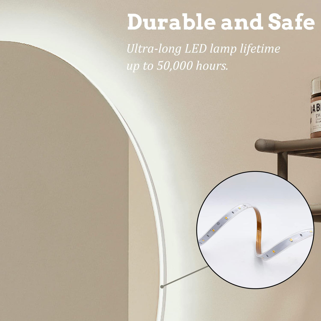 BuLife 28 Inch Round LED Bathroom Mirror Backlit Anti-Fog Wall Mounted Lighted Bathroom Vanity Mirror 3 Colors Light Dimmable Smart Makeup Mirror with Touch Switch BuLife