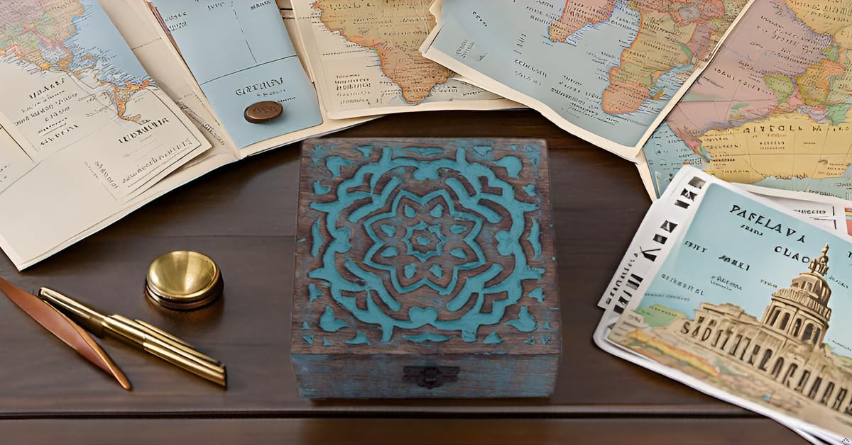 Great Birthday Gift Ideas Handmade Decorative Wooden Jewelry Box Jewelry Organizer Keepsake Box Treasure Chest Trinket Holder Watch Box Storage Box Housewarming Gifts Women The Great Indian Bazaar