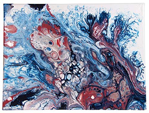 Pébéo Acrylic Pouring Paint Starter Kit - Art and Painting Supplies, Ready-To-Pour Fluid Medium, 118 Milliliter Bottles, Set of 6 Assorted Colors PEBEO