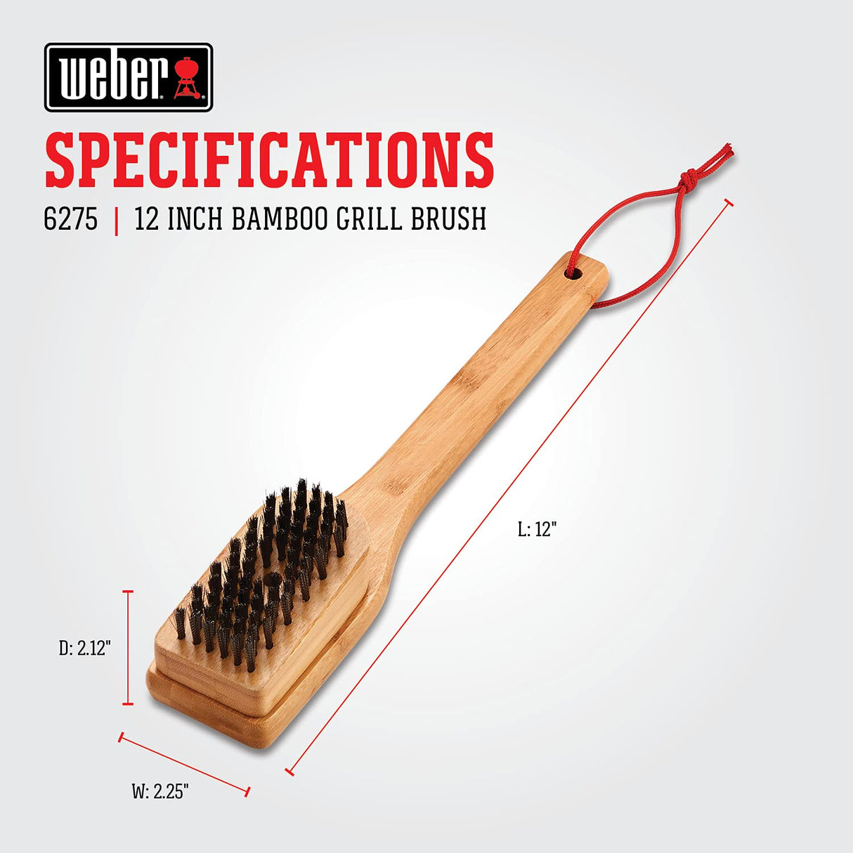 Weber 12" Bamboo Grill Brush Weber
