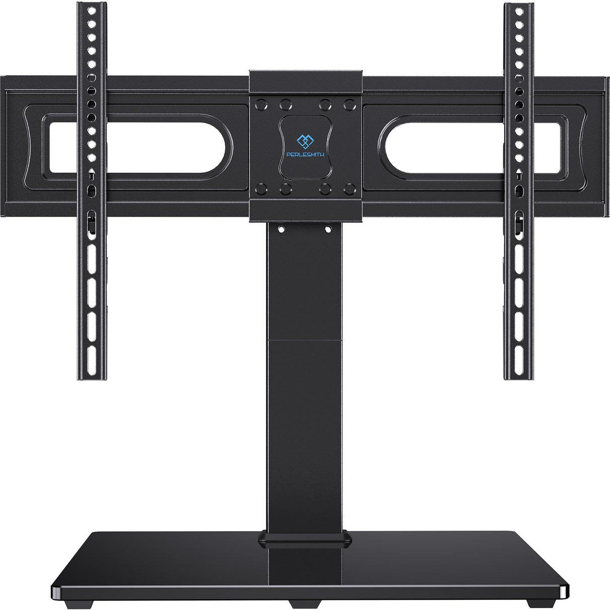 PERLESMITH Universal Swivel TV Stand Mount for 37-82 Inch LCD OLED Flat/Curved Screen TVs-Height Adjustable Table Top TV Stand/Base with Wire Management,VESA 600x400mm up to 99lbs,PSTVS18 PERLESMITH