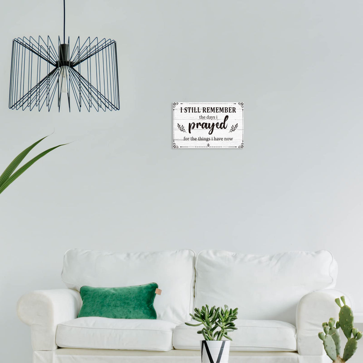 I Still Remember The Days I Prayed Home Wall Decorations Wooden Table Centerpieces Box Sign Farmhouse Decor House Prayer Wooden Rustic Presents For Bedroom Living Room or Shelf(White) Jetec