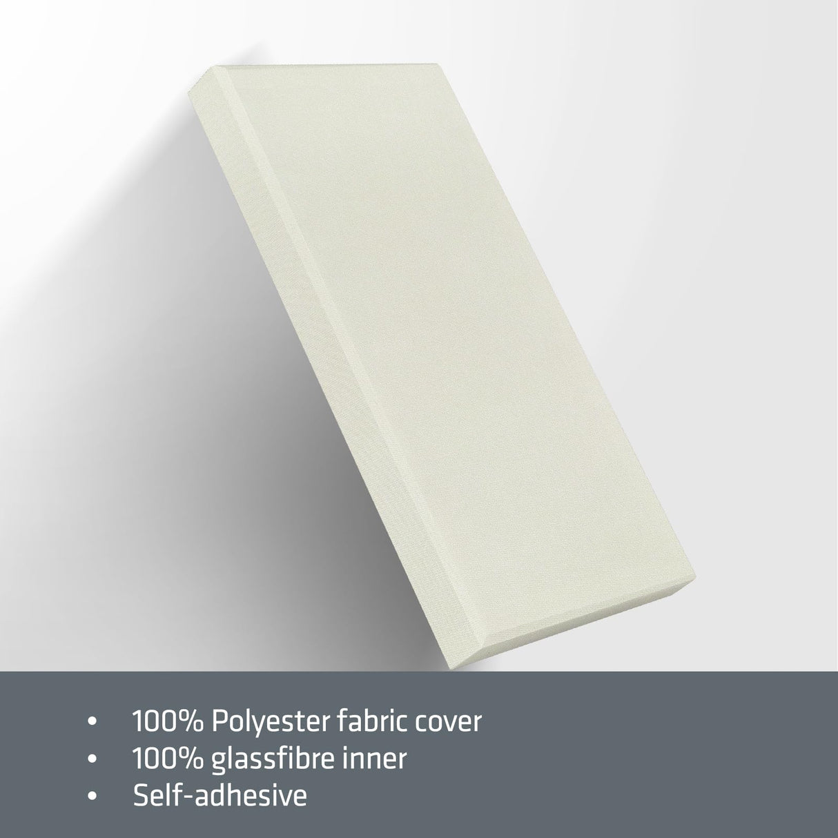 UMIACOUSTICS 4 PCS Acoustic Wall Panels, 2“ Thick 23.6" x 11.8" Fiberglass Recording Studio Acoustical Treatments Panels, Self-adhesive Sound Absorbing Panels for Studios, Office, Home Theater. Beige UMIACOUSTICS