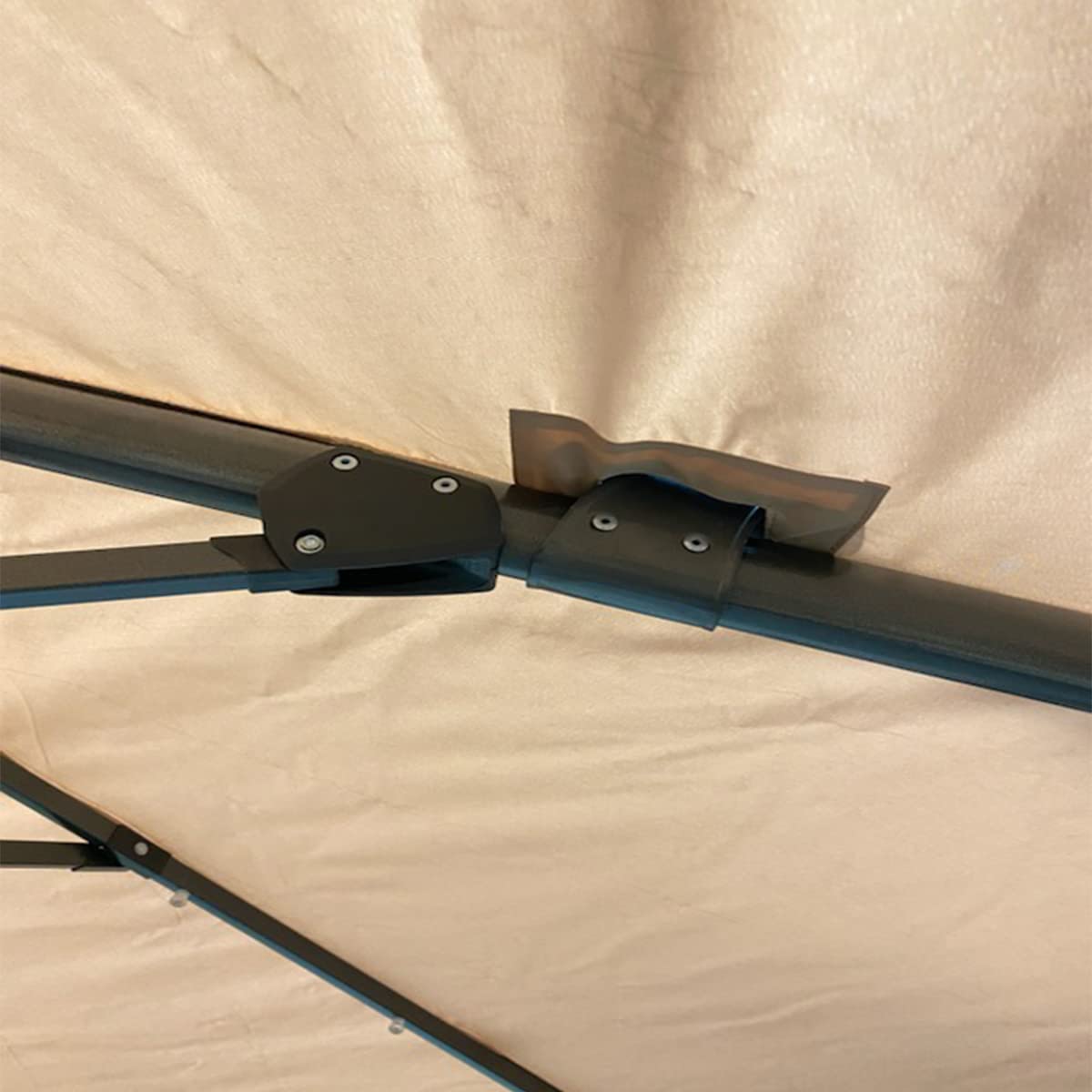 Garden Winds Replacement Canopy Top Cover Compatible with The Everhome 11 Ft Round Solar Umbrella 2021-2022 - Riplock 500 Garden Winds