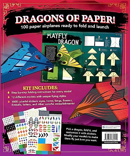 Flying Dragons Paper Airplane Kit WoodArtSupply