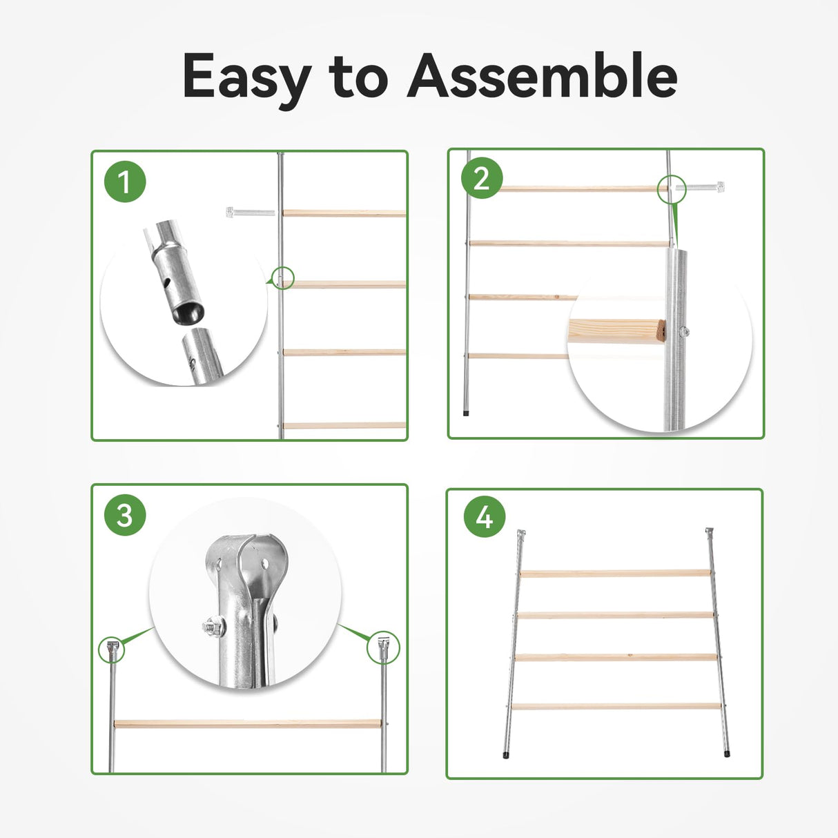 PETSFIT Square Chicken Roosting Perch, Perfect for Backyard Poultry, Chicken Perch for Coop, Easy to Assemble&Clean, Farm Chicken Toys (55" L x 40" W) Petsfit